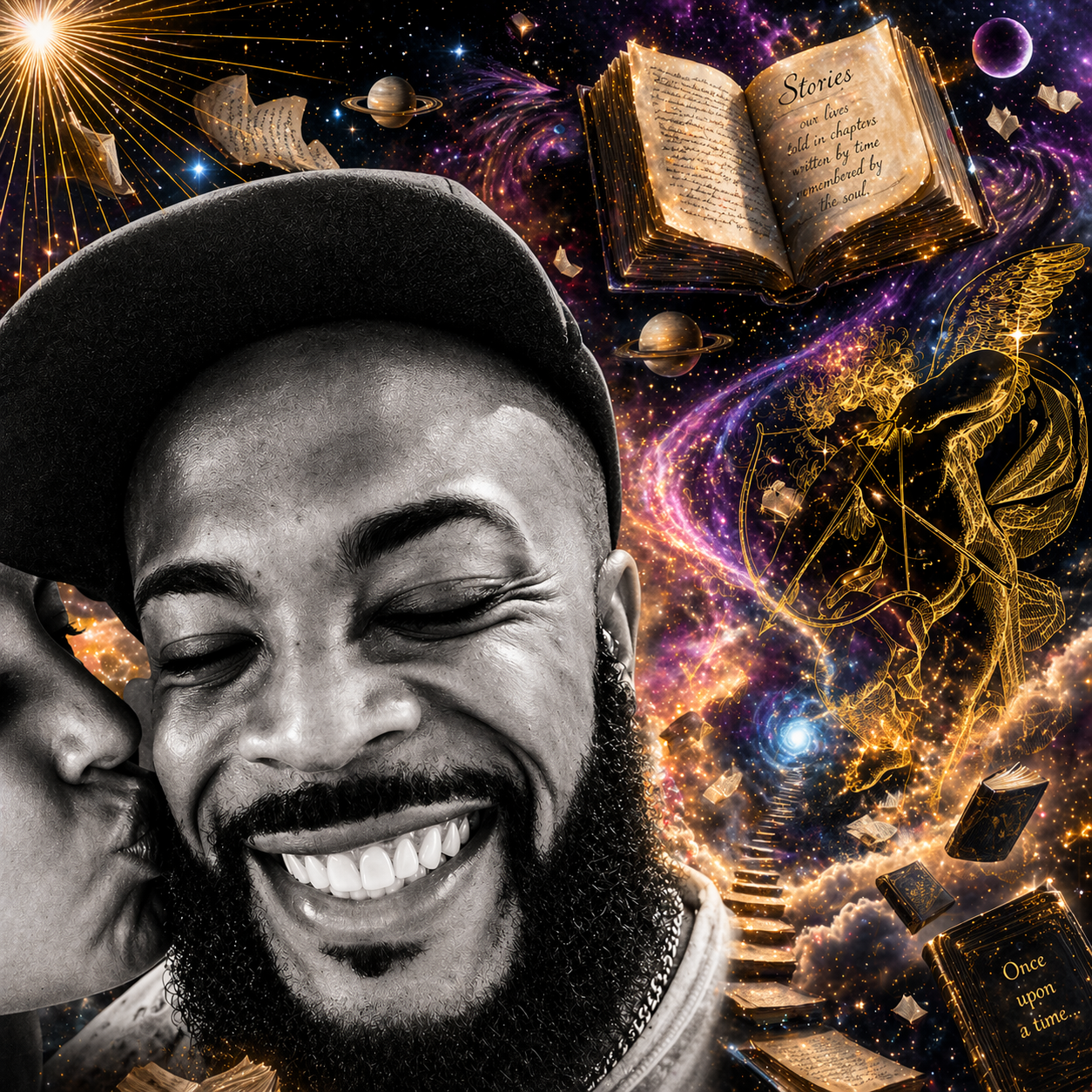 Sir Dilla Stories cosmic collage art