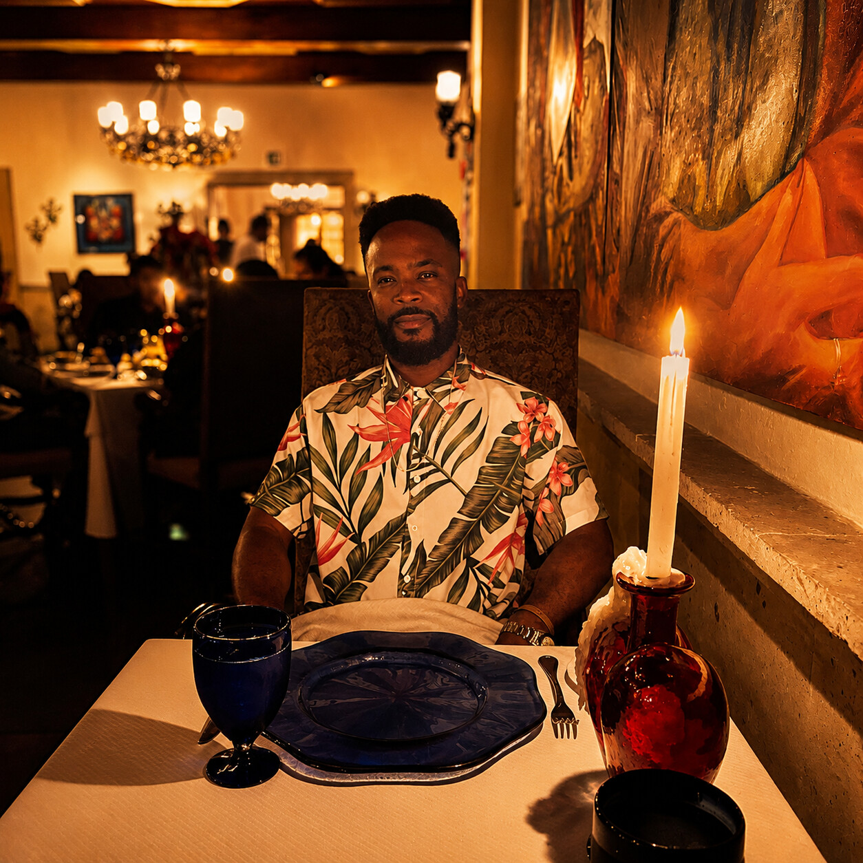 Late 3rd Quarter cover art — candlelit dinner scene